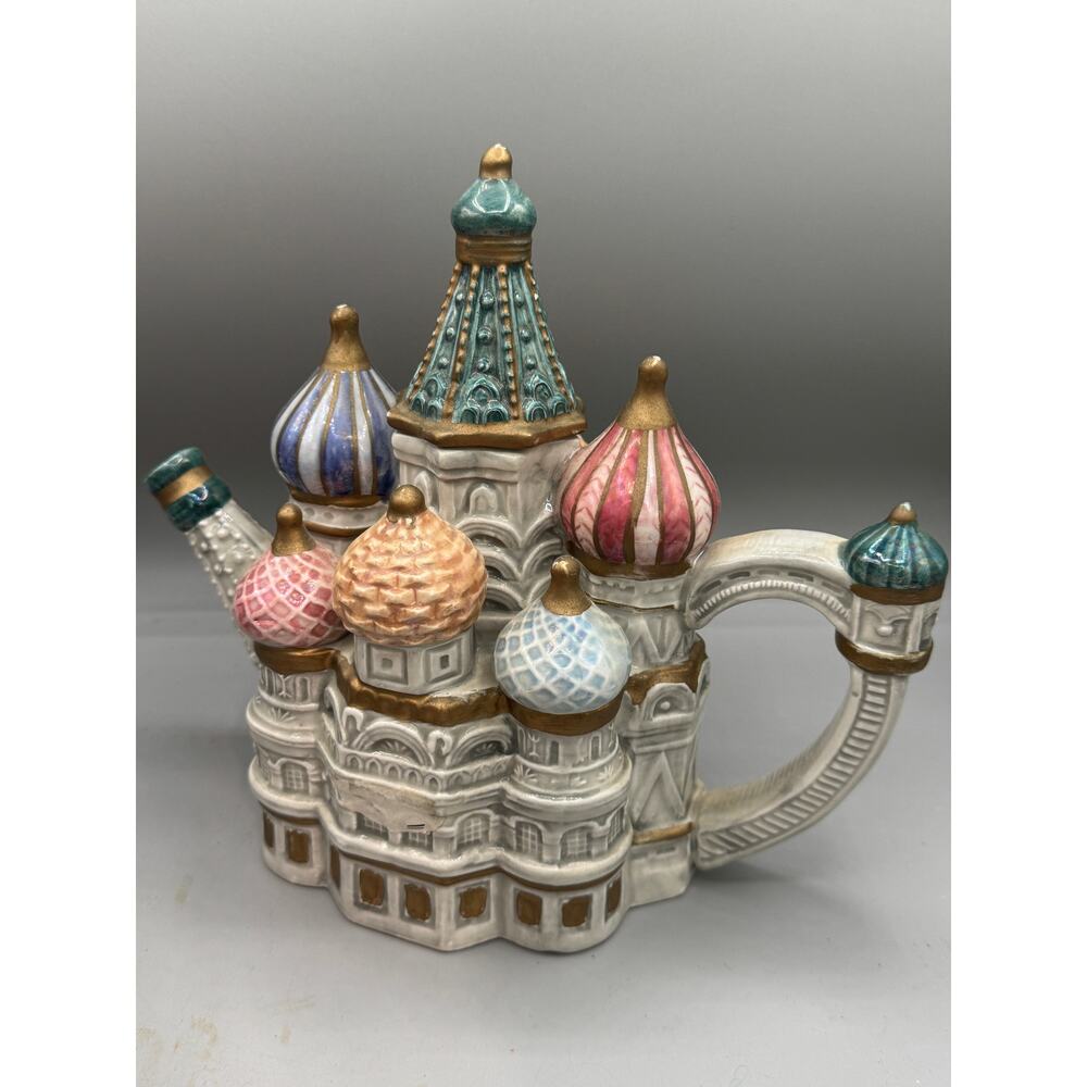 Fitz & Floyd St. Basil's Cathedral Moscow, Russia TEA POT